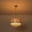 Load image into Gallery viewer, Farmhouze Light-Modern Luxe Crystal Capiz Shell Drum Cage Chandelier-Chandelier-17.7 in-
