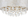 Load image into Gallery viewer, Farmhouze Light-Modern Luxe Crystal Capiz Shell Drum Cage Chandelier-Chandelier-17.7 in-
