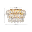 Load image into Gallery viewer, Farmhouze Light-Modern Luxury Brass 3-Tier Round Crystal Drop Ceiling Light-Ceiling Light-15 in-

