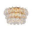 Load image into Gallery viewer, Farmhouze Light-Modern Luxury Brass 3-Tier Round Crystal Drop Ceiling Light-Ceiling Light-15 in-
