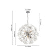 Load image into Gallery viewer, Farmhouze Light - Modern Luxury Crystal Floral Round Firework Starburst Chandelier - Chandelier - Chrome - 
