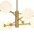 Load image into Gallery viewer, Farmhouze Light-Modern Milky White Glass Bubble Brass Sputnik Chandelier-Chandelier-34.3 in-
