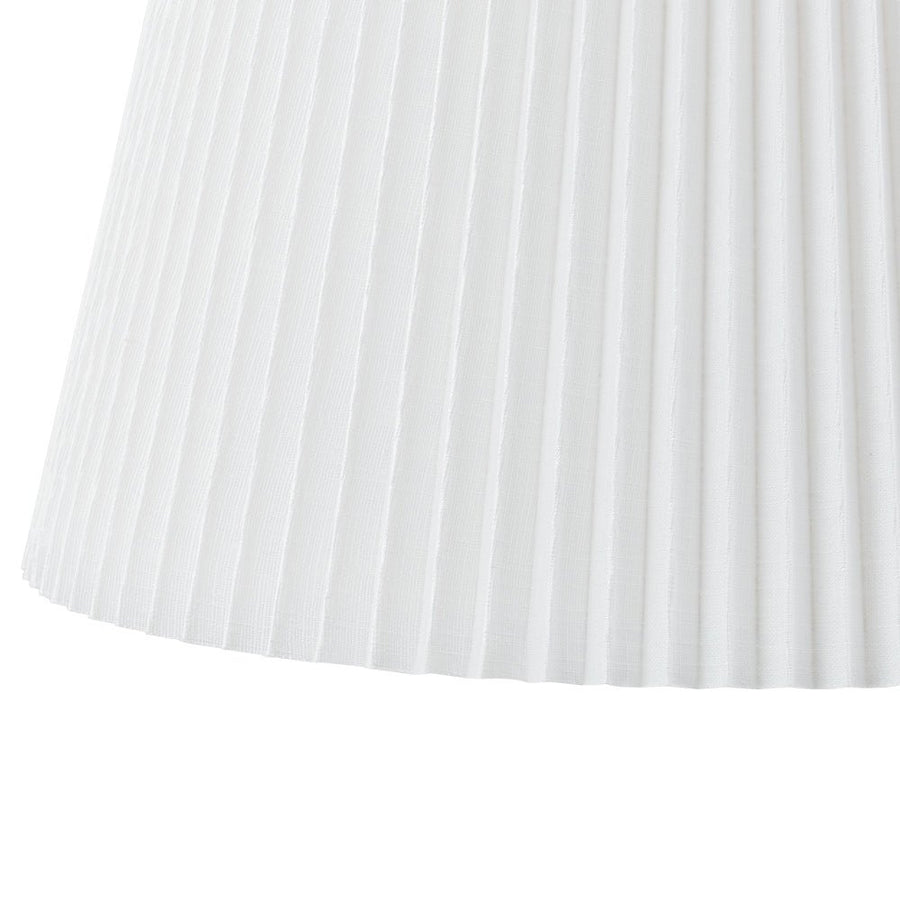 Farmhouze Light - Modern Pleated Linen Tapered Drum Lantern Pendant Light - Chandelier - 17.7 in - 