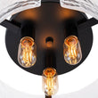 Load image into Gallery viewer, Farmhouze Light-Modern Round Water Glass Semi Flush Mount Ceiling Light-Ceiling Light-Brass-
