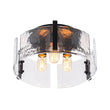Load image into Gallery viewer, Farmhouze Light-Modern Round Water Glass Semi Flush Mount Ceiling Light-Ceiling Light-Brass-
