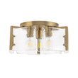 Load image into Gallery viewer, Farmhouze Light-Modern Round Water Glass Semi Flush Mount Ceiling Light-Ceiling Light-Brass-
