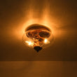 Load image into Gallery viewer, Farmhouze Light - Modern Seeded Glass Round Flush Mount Ceiling Light - Ceiling Light - Gold - 
