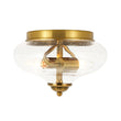 Load image into Gallery viewer, Farmhouze Light - Modern Seeded Glass Round Flush Mount Ceiling Light - Ceiling Light - Gold - 
