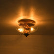 Load image into Gallery viewer, Farmhouze Light - Modern Seeded Glass Round Flush Mount Ceiling Light - Ceiling Light - Gold - 
