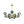 Load image into Gallery viewer, Farmhouze Light - Modern Sputnik Gradual Blue Glass Globe Bubble Chandelier - Chandelier - Brass - 
