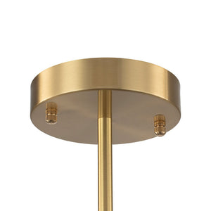 Farmhouze Light - Modern Sputnik Gradual Blue Glass Globe Bubble Chandelier - Chandelier - Brass - 