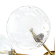 Load image into Gallery viewer, Farmhouze Light-Modern Tiered Water Glass Globe Round Sputnik Chandelier-Ceiling Light-Brass-

