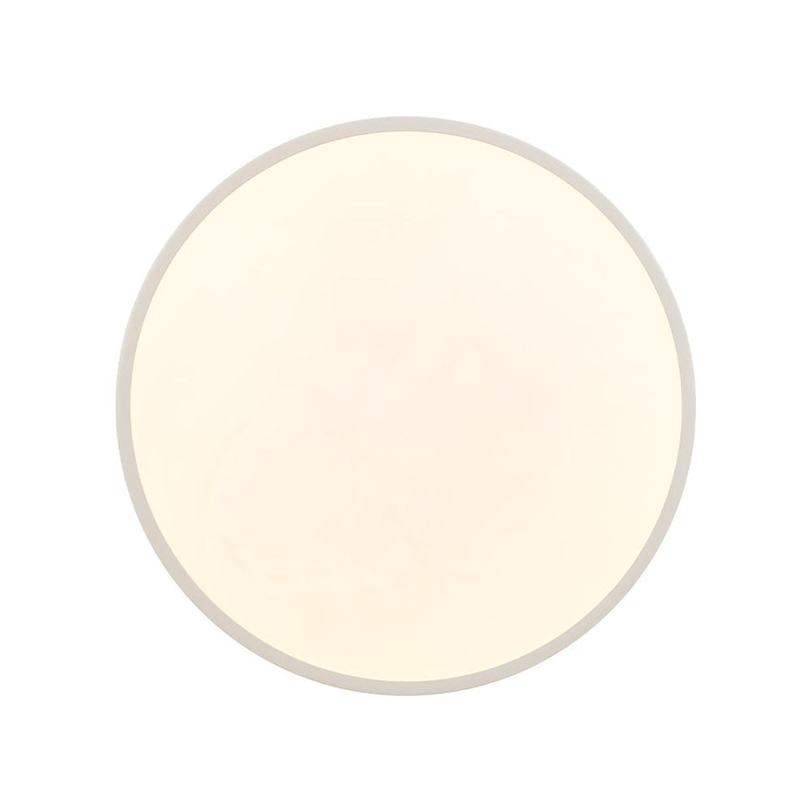 Farmhouze Light - Nordic Dimmable LED White Round Semi Flush Mount - Ceiling Light - White - 