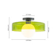 Load image into Gallery viewer, Farmhouze Light-Nordic Green Glass Globe 1-Light Round Ceiling Fixture-Ceiling Light-13.8 in-
