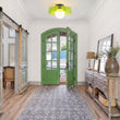 Load image into Gallery viewer, Farmhouze Light-Nordic Green Glass Globe 1-Light Round Ceiling Fixture-Ceiling Light-13.8 in-
