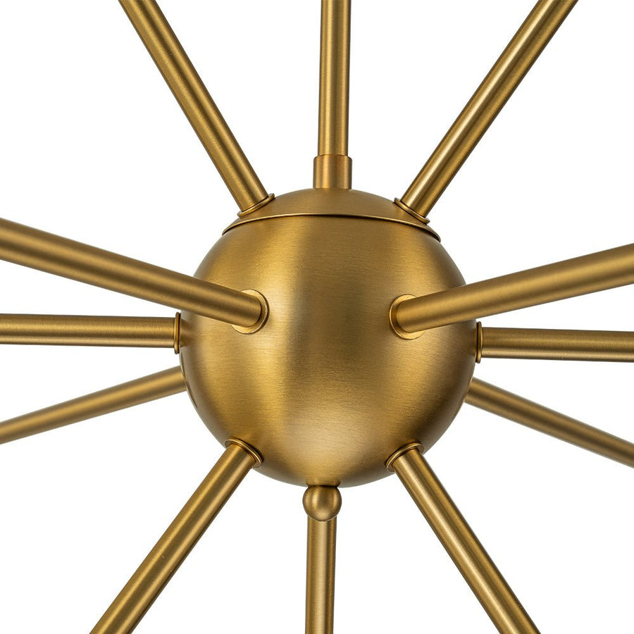 Farmhouze Light-OpenBox-12-Light Mid-century Brass Sphere Sputnik Chandelier-Chandelier-Brass-