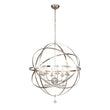 Load image into Gallery viewer, Farmhouze Light - OpenBox - 8 - Light Rustic Vintage Crystal Metal Orb Chandelier - Chandelier - Nickel - 
