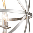 Load image into Gallery viewer, Farmhouze Light - OpenBox - 8 - Light Rustic Vintage Crystal Metal Orb Chandelier - Chandelier - Nickel - 
