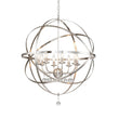 Load image into Gallery viewer, Farmhouze Light - OpenBox - 8 - Light Rustic Vintage Crystal Metal Orb Chandelier - Chandelier - Nickel - 
