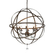 Load image into Gallery viewer, Farmhouze Light - OpenBox - 8 - Light Rustic Vintage Crystal Metal Orb Chandelier - Chandelier - Oiled Rubbed Bronze - 
