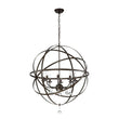 Load image into Gallery viewer, Farmhouze Light - OpenBox - 8 - Light Rustic Vintage Crystal Metal Orb Chandelier - Chandelier - Oiled Rubbed Bronze - 

