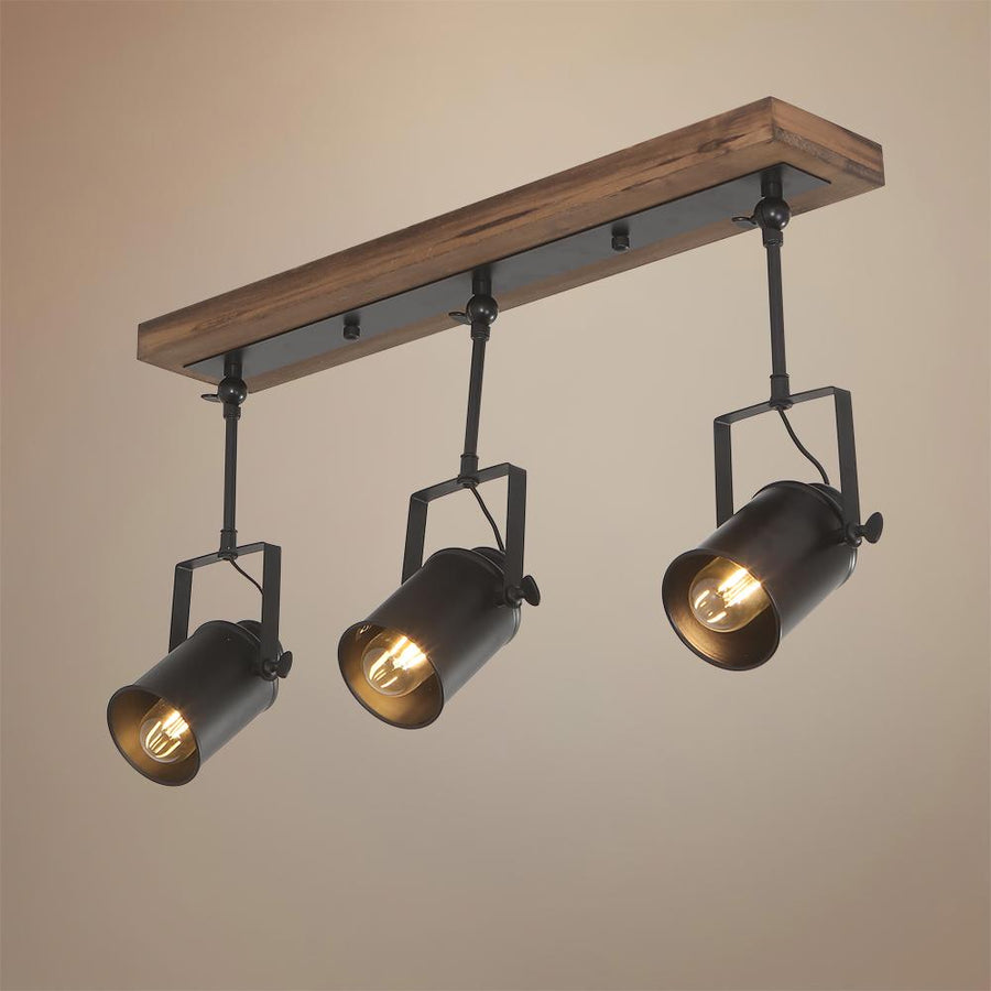 Farmhouze Light - OpenBox - Farmhouse Black 3 Light Track Ceiling Light - Ceiling Light - 