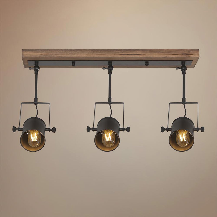 Farmhouze Light - OpenBox - Farmhouse Black 3 Light Track Ceiling Light - Ceiling Light - 