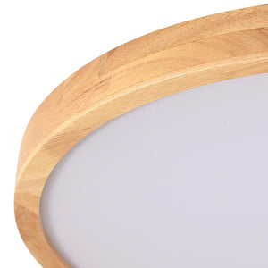 Farmhouze Light-OpenBox-Farmhouse Wooden Round LED Ceiling Light-Ceiling Light-15 in.-