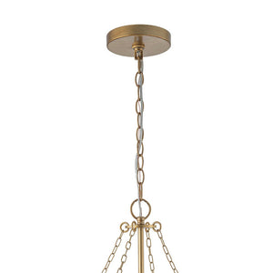 Farmhouze Light - OpenBox - Glam Farmhouse Crystal Flower Brass Basin Chandelier - Chandelier - 6 - Light - 