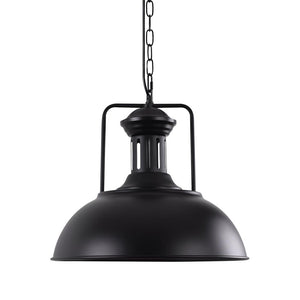 Farmhouze Light - OpenBox - Industrial Single Dome Pendant Light - Pendant - Black - 