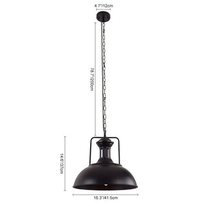 Farmhouze Light - OpenBox - Industrial Single Dome Pendant Light - Pendant - Rusty - 