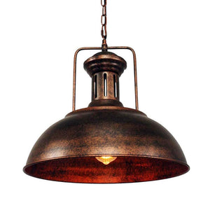 Farmhouze Light - OpenBox - Industrial Single Dome Pendant Light - Pendant - Rusty - 