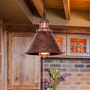 Farmhouze Light-OpenBox-Industrial Vintage Antique Copper Pendant Light-Pendant--