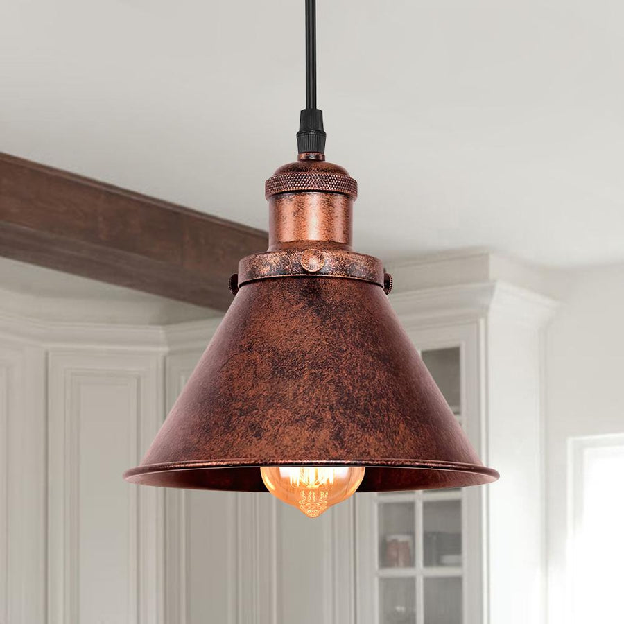 Farmhouze Light-OpenBox-Industrial Vintage Antique Copper Pendant Light-Pendant--