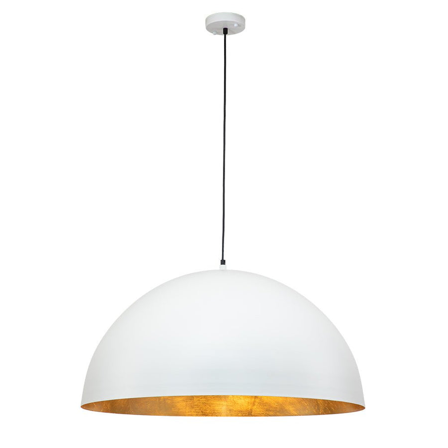 Farmhouze Light - OpenBox - Modern Farmhouse Oversized Dome Pendant - Chandelier - White - 15 in. - M