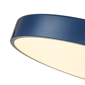 Farmhouze Light - OpenBox - Scandinavian Blue Round LED Semi Flush Mount Light - Ceiling Light - Blue - 