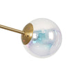 Load image into Gallery viewer, Farmhouze Light-Polished Iridescent Art Glass Globe Round Brass Sputnik Chandelier-Chandelier-34.3 in-
