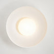 Load image into Gallery viewer, Farmhouze Light - Retro 1 - Light Dimmable LED Round Dome Semi Flush Mount - Ceiling Light - White - 

