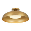 Load image into Gallery viewer, Farmhouze Light - Retro 1 - Light Dimmable LED Round Dome Semi Flush Mount - Ceiling Light - White - 
