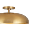 Load image into Gallery viewer, Farmhouze Light - Retro 1 - Light Dimmable LED Round Dome Semi Flush Mount - Ceiling Light - White - 
