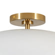Load image into Gallery viewer, Farmhouze Light - Retro 1 - Light Dimmable LED Round Dome Semi Flush Mount - Ceiling Light - White - 
