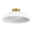Load image into Gallery viewer, Farmhouze Light - Retro 1 - Light Dimmable LED Round Dome Semi Flush Mount - Ceiling Light - White - 

