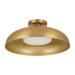 Load image into Gallery viewer, Farmhouze Light - Retro 1 - Light Dimmable LED Round Dome Semi Flush Mount - Ceiling Light - White - 

