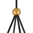 Load image into Gallery viewer, Farmhouze Light - Retro Cluster 4 - Light White Fabric Cage Chandelier - Chandelier - Black - 
