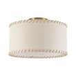 Load image into Gallery viewer, Farmhouze Light-Retro Farmhouse Ivory Linen Drum Lantern Ceiling Light-Ceiling Light-12.8 in-
