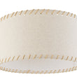 Load image into Gallery viewer, Farmhouze Light-Retro Farmhouse Ivory Linen Drum Lantern Ceiling Light-Ceiling Light-12.8 in-
