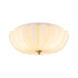Load image into Gallery viewer, Farmhouze Light-Retro Pleated Floral Art Glass Scalloped Ceiling Light-Ceiling Light-Milky Opal Glass-
