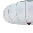Load image into Gallery viewer, Farmhouze Light - Retro Pleated White Silk Cage Semi Flush Mount Light - Ceiling Light - White - 
