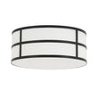 Load image into Gallery viewer, Farmhouze Light-Retro Rustic White Linen Round Drum Lantern Ceiling Light-Ceiling Light-White Linen-
