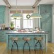 Load image into Gallery viewer, Farmhouze Light - Rustic 1 - Light Gold Green Patina Metal Saucer Shade Pendant - Pendant - 18.5 in - 
